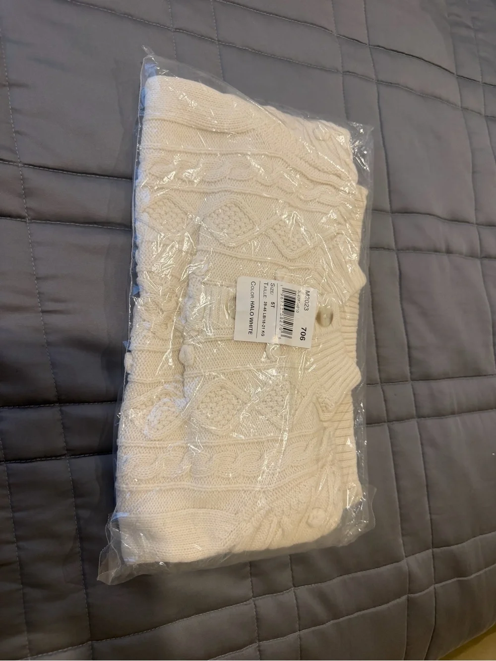Gymboree Cream Cable-Knit Button Sweater
